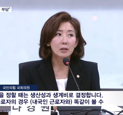 이주·인권 단체들, 나경원 의원 발언 반발 "외국인 최저임금 차등적용 반대"