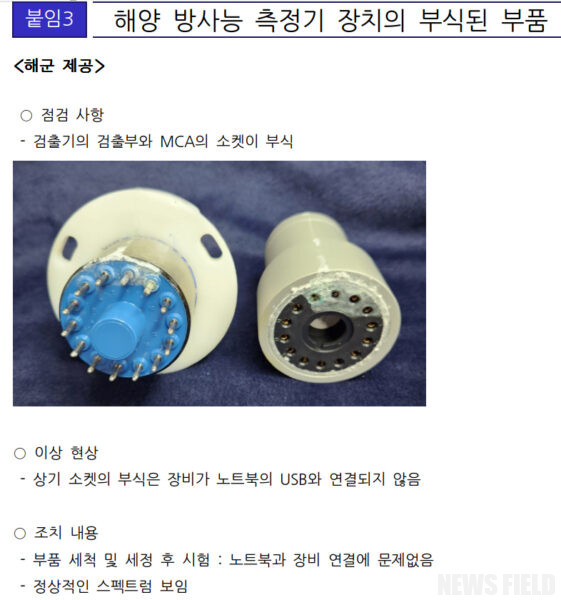 해군, 방사능 오염 앞에서도 안일한 대처… 책임 소재 규명해야 