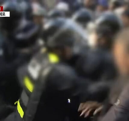 민주노총, 윤석열 정권 강경 탄압 규탄... "경찰 폭력 중단하라"