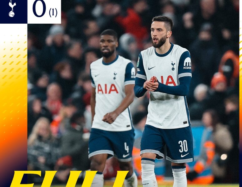 토트넘, 리버풀에 0-4 완패… 리그컵 결승행 좌절