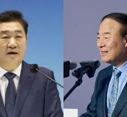 (왼쪽) 삼성전자 고(故) 한종희 대표이사 부회장 (오른쪽) 전영현 삼성전자 대표이사 부회장.