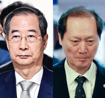 (왼) 한덕수 대통령 권한대행 국무총리 (오) 이완규 법제처장