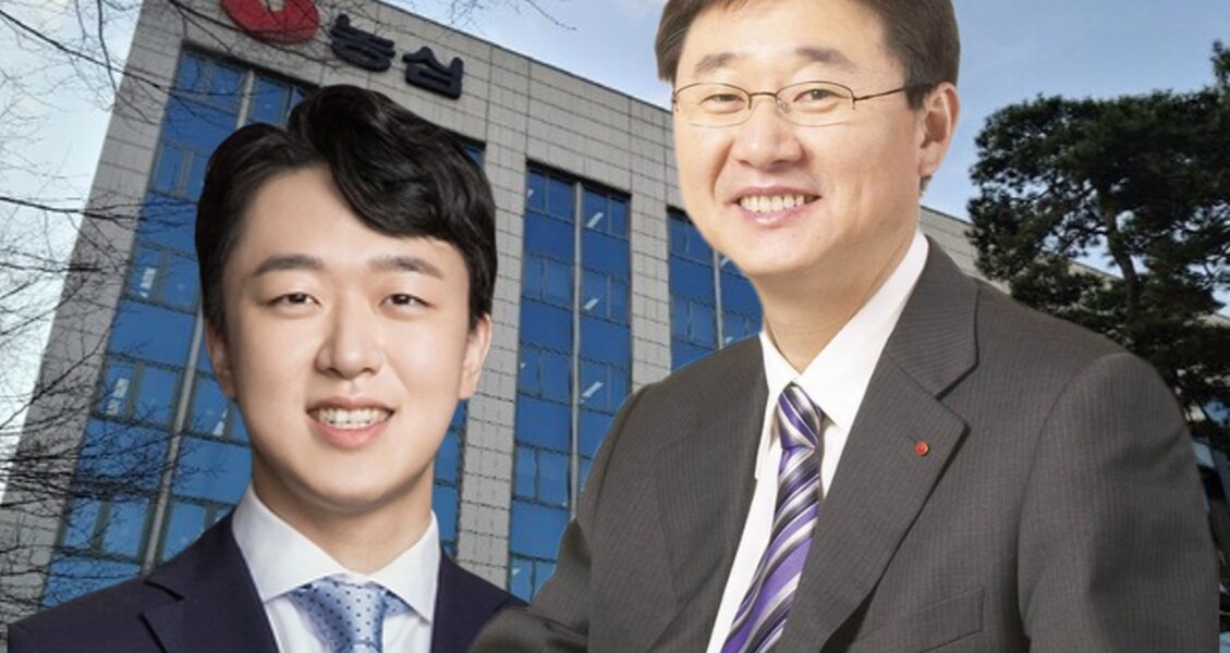 (오)농심 신동원 회장 (왼)신상열 상무. 농심 사옥 전경.