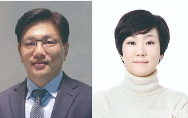 삼진제약 조규석 대표이사 사장(왼쪽)과 최지현 대표이사 사장[삼진제약 제공]