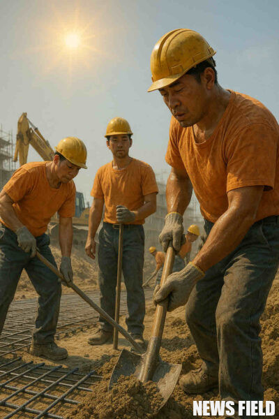 민주노총은 11일 폭염으로 인한 온열질환자 급증에도 불구하고 폭염 예방 규칙 통과가 지연된 것에 대해 규개위와 정부의 책임을 물으며 강력히 규탄했다. 이들은 모든 노동자에게 폭염 대책을 확대 적용하고 작업 중지권을 실질적으로 보장할 것을 촉구했다. 사진=쳇GPT