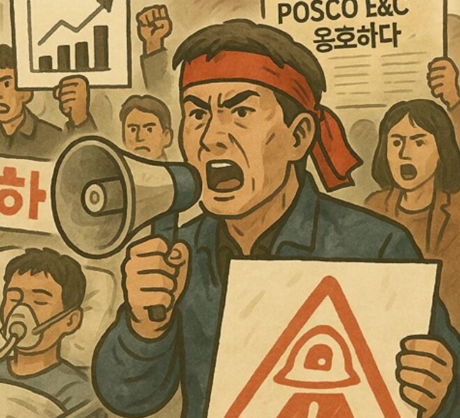 민주노총은 8일 조선일보의 포스코이앤씨 관련 기사가 산재 문제의 본질을 왜곡하고 기업의 책임을 희석하는 반노동적 보도라고 비판했다. 이들은 불분명한 출처 인용, 통계 왜곡, 사고 원인을 노동자 개인에게 전가하는 행태 등을 지적하며 철저한 진상 규명과 재발 방지 대책을 촉구했다. 사진=쳇GPT