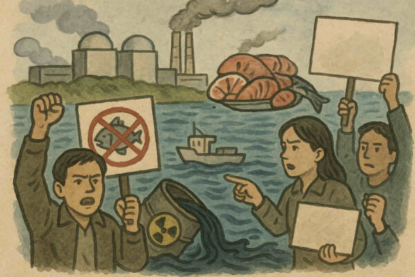 환경운동연합은 일본 정부의 수산물 수입규제 해제 요청에 대해 국민 건강권 수호를 강조하며, 후쿠시마 오염수 투기 중단 및 국제적 대응을 촉구했다. 이들은 일본산 식품에서 지속적으로 방사성 물질이 검출되는 현실을 근거로 수입금지 조치 유지의 필요성을 역설했다. 사진=쳇GPT