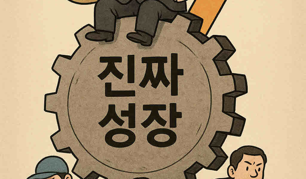 이재명 정부의 '진짜성장' 경제성장전략에 대해 민주노총은 불평등과 양극화 심화 문제를 해결하기에는 한계가 있다고 비판했다. 특히 대기업 중심의 낙수효과에 의존하고 있으며, 노동자와 시민의 삶을 개선할 진정한 성장 전략이 부재하다고 지적했다. 사진=쳇GPT