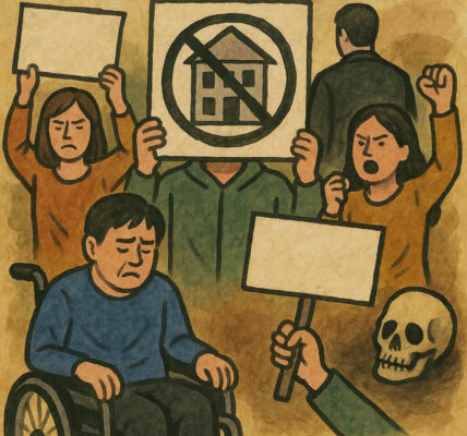 전국장애인차별철폐연대는 7일 성명을 통해 장애인거주시설 내 인권침해와 죽음을 '미필적 고의에 의한 범죄'로 규정하고 정부와 국회, 기획재정부의 책임 있는 자세를 촉구했다. 이들은 탈시설지원법 제정과 장애인권리예산 보장을 통해 이 같은 범죄를 멈춰야 한다고 주장했다. 사진=쳇GPT