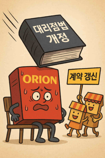 2025년 8월 18일 국회에서 열린 '대리점법 개정촉구 간담회'에서는 오리온 등 대리점들의 피해 사례를 통해 공급업자들의 불공정 거래 행태가 다시 조명됐다. 간담회 참석자들은 현행법의 한계를 지적하며 대리점주들의 생존권 보장을 위해 계약갱신요구권 신설 등 실질적인 법 개정이 시급하다고 주장했다.