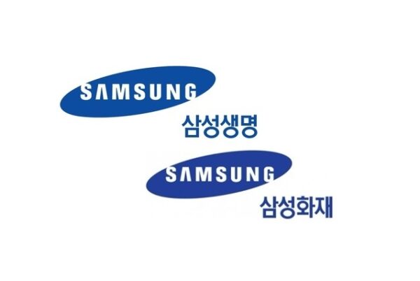 삼성생명, 삼성화재 각사 로고.