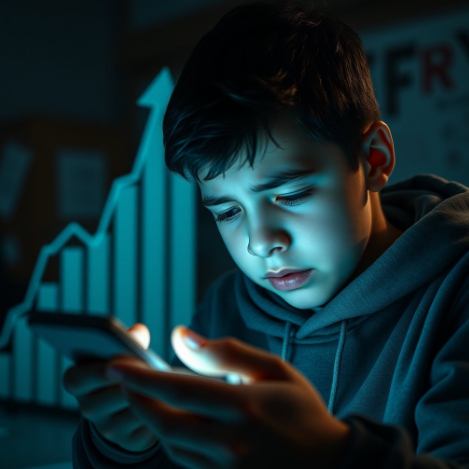 청소년 사이버도박, 10대 도박 범죄, 도박중독 환자 증가, 청소년 예방교육 실태, 문정복 의원 지적, 교육당국 대책 요구, 사이버도박 심각성, 학교 도박 예방. 사진=AI이미지