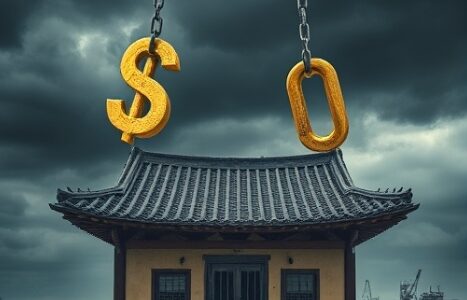 전국금융산업노동조합은 현재 진행 중인 한미 관세 협상이 미국의 일방적 요구에 편중되어 금융안정과 산업 경쟁력을 해치는 '굴욕 협상'으로 전락할 위험성을 경고했다. 노동계는 정부가 국민과 노동자의 편에 서서 투명성과 실효성에 기반한 원칙적 대응을 통해 외환·금융 불안을 막는 결단을 내릴 것을 촉구했다. 사진=AI이미지