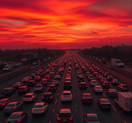 최근 5년간 명절 고속도로 정체 구간 분석 결과, 서해안선과 경부선 일부 구간이 매년 상습 정체를 겪었으며, 특히 서해안선 일직Jct~금천IC 구간은 지난해 추석 50시간의 정체를 기록하며 심각한 병목현상을 보였다. 민홍철 의원은 이러한 반복적인 정체가 물류 및 에너지 낭비로 이어진다고 지적하며, 스마트 교통시스템 확충과 도로 인프라 확충 등 종합 대책 마련이 필요하다고 밝혔다. 사진=AI 이미지