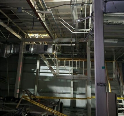 노동자 추락사고 현장. 전북특별자치도 소방본부 제공