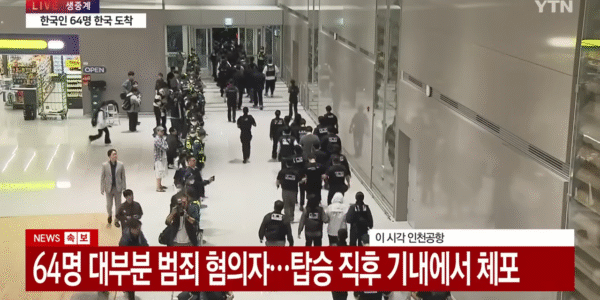 더불어민주당은 캄보디아 범죄자 국내 송환을 비판하는 국민의힘을 '적반하장'이라 규탄하며, 논란의 핵심을 윤석열 정부의 국제 범죄 대응 무능과 방치 문제로 돌렸다. 민주당은 송환이 범죄 소탕의 필수 조치임을 강조하고, 경찰청 외사국 폐지 등 윤석열 정부의 구조적 실패가 범죄 급증의 원인이라 주장하며 국민의힘에 당시 집권 여당으로서 반성할 것을 촉구했다. 사진 : YTN 캡처