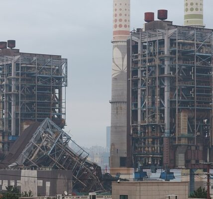 울산 남구 한국동서발전 울산화력발전소 사고 현장.
