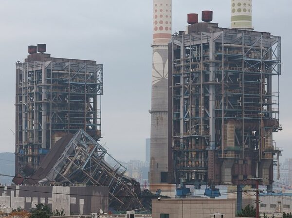 울산 남구 한국동서발전 울산화력발전소 사고 현장. 