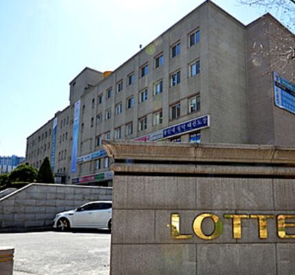 롯데건설 사옥 전경.