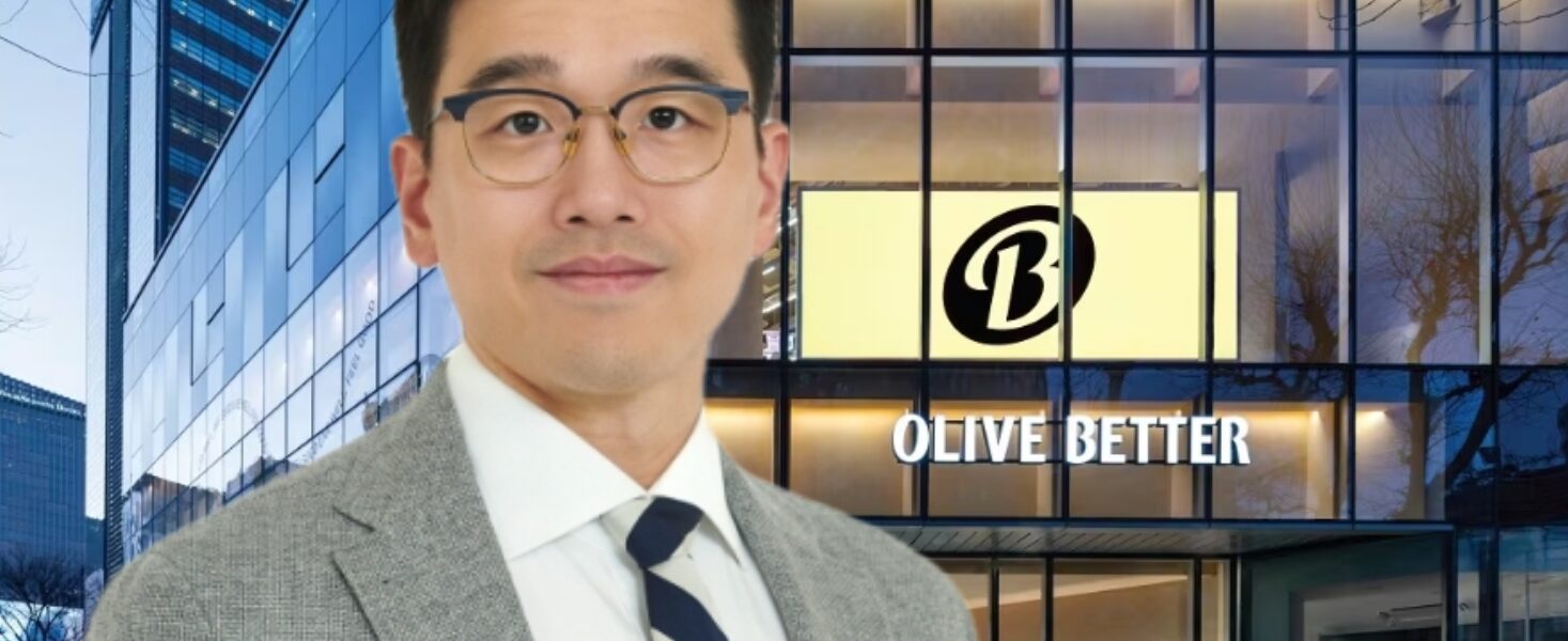 이선호 CJ 미래기획그룹장과 올리브베러 광화문점.