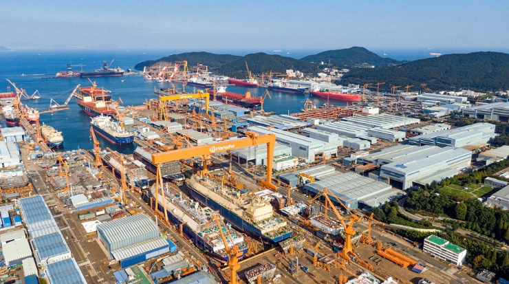 한화오션 거제사업장.