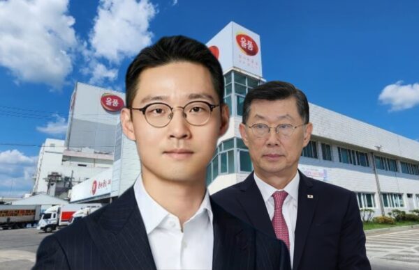 (오)김홍국 하림그룹 회장의 장남인 (왼)김준영 팬오션 상무. 올품 상주공장 전경.