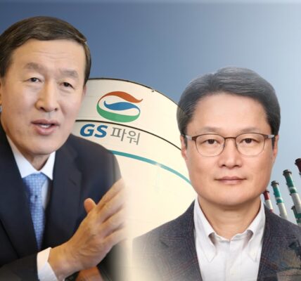 (왼) 허창수 GS 명예회장 (오) 유재영 GS파워 대표이사
