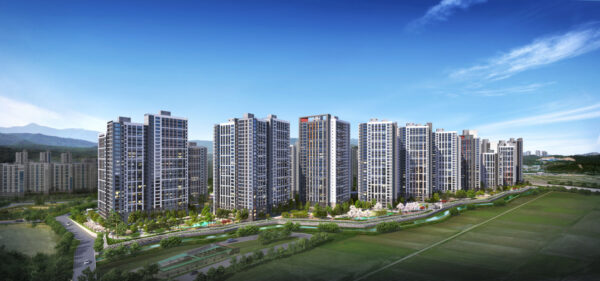 힐스테이트 초곡 조감도.