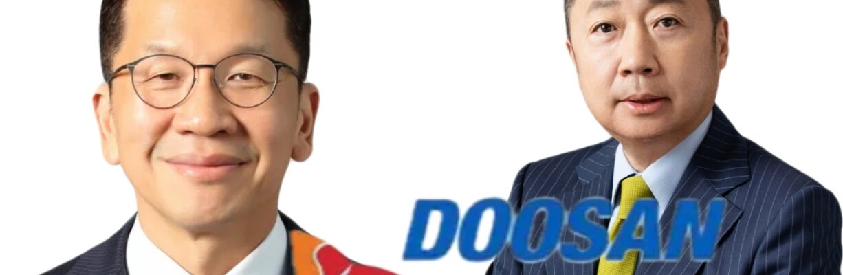 (왼)최창원 SK수펙스추구협의회 의장과 (오)박정원 두산그룹 회장. 사진=각사 제공, 그래픽=뉴스필드