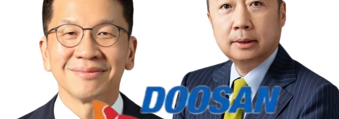 (왼)최창원 SK수펙스추구협의회 의장과 (오)박정원 두산그룹 회장. 사진=각사 제공, 그래픽=뉴스필드