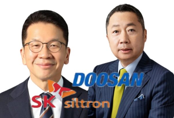 (왼)최창원 SK수펙스추구협의회 의장과 (오)박정원 두산그룹 회장. 사진=각사 제공, 그래픽=뉴스필드