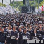 “더 이상 죽을 수 없다” 화물연대 총력결의대회… “CU BGF 끝까지 책임 물을 것”