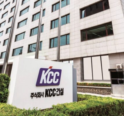KCC건설 사옥 전경. 사진=KCC건설 제공.