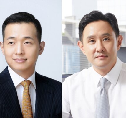 김동관 한화그룹 부회장(좌)과 최윤범 고려아연 회장(우). 사진=각사 제공.