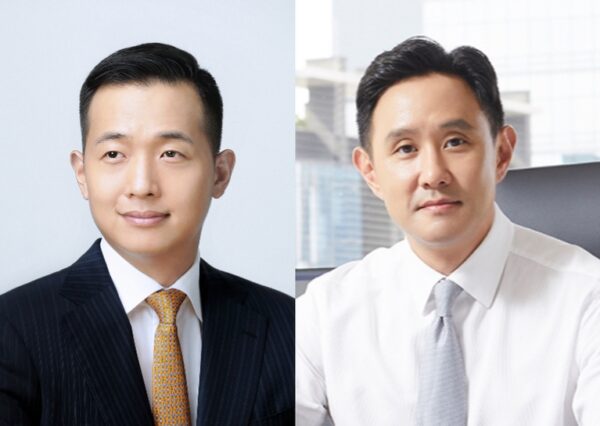 김동관 한화그룹 부회장(좌)과 최윤범 고려아연 회장(우). 사진=각사 제공.