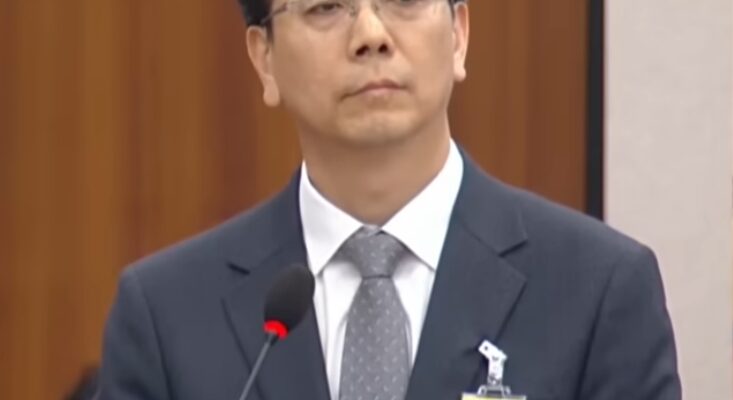 이한우 현대건설 대표이사, 2026년 5월 20일 국회 국토교통위원회 GTX-A 삼성역 철근 누락 현안질의에서 사과하는 모습 (출처: 국회방송)