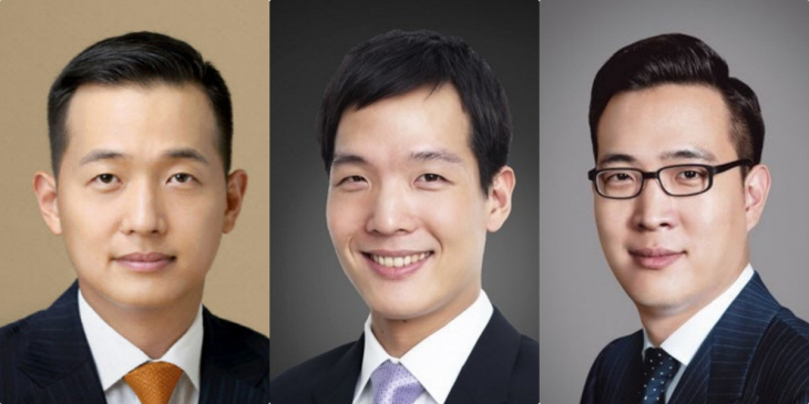 (왼쪽부터) 김동관 한화솔루션 부회장, 김동원 한화생명 부사장, 김동선 한화솔루션 전략본부장 (사진=각 사 제공)