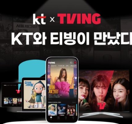 KT와 티빙의 제휴 상품 출시 당시 배포된 홍보 이미지. KT는 올해 초 자사 해킹 사고 보상으로 티빙 이용권을 지급했고, 이용권을 등록해 사용한 41만6000여명이 이번 티빙 개인정보 유출 대상에 포함됐다. 사진은 이번 유출 사고 이전 제휴 상품 홍보용으로 제작된 것이다. (사진=KT 제공)