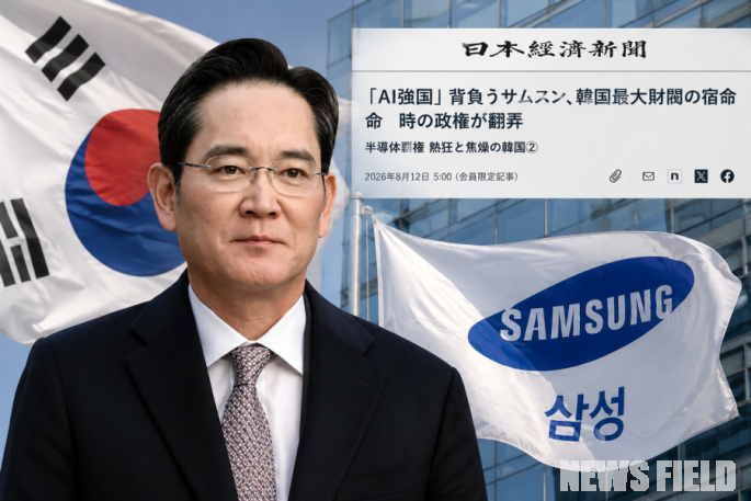 닛케이가 지난 12일 이재용 삼성전자 회장 등 총수들이 정권에 동원되고 있다고 보도했다.
