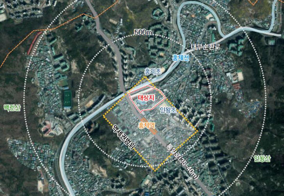 서대문구 홍제역 역세권 활성화 사업 위치도. [사진=서대문구]