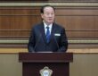 유동균 마포구청장이 1일 마포구의회 본회의장에서 열린 제10대 마포구의회 첫 회기에서 2026년도 제1회 추가경정예산안 제안설명하고 있다. (출처=마포구)