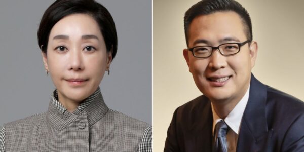 구지은 그래핀스퀘어 기타비상무이사(전 아워홈 부회장·왼쪽)와 김동선 한화M&S 미래전략총괄 사장. (출처=아워홈·한화M&S)