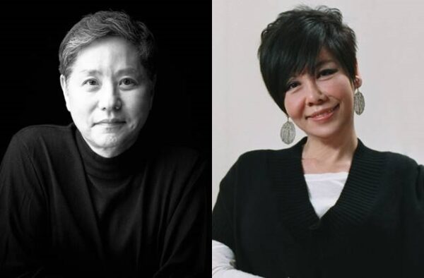 담철곤 오리온그룹 회장(왼쪽)과 이화경 오리온그룹 부회장. 사진=오리온 제공