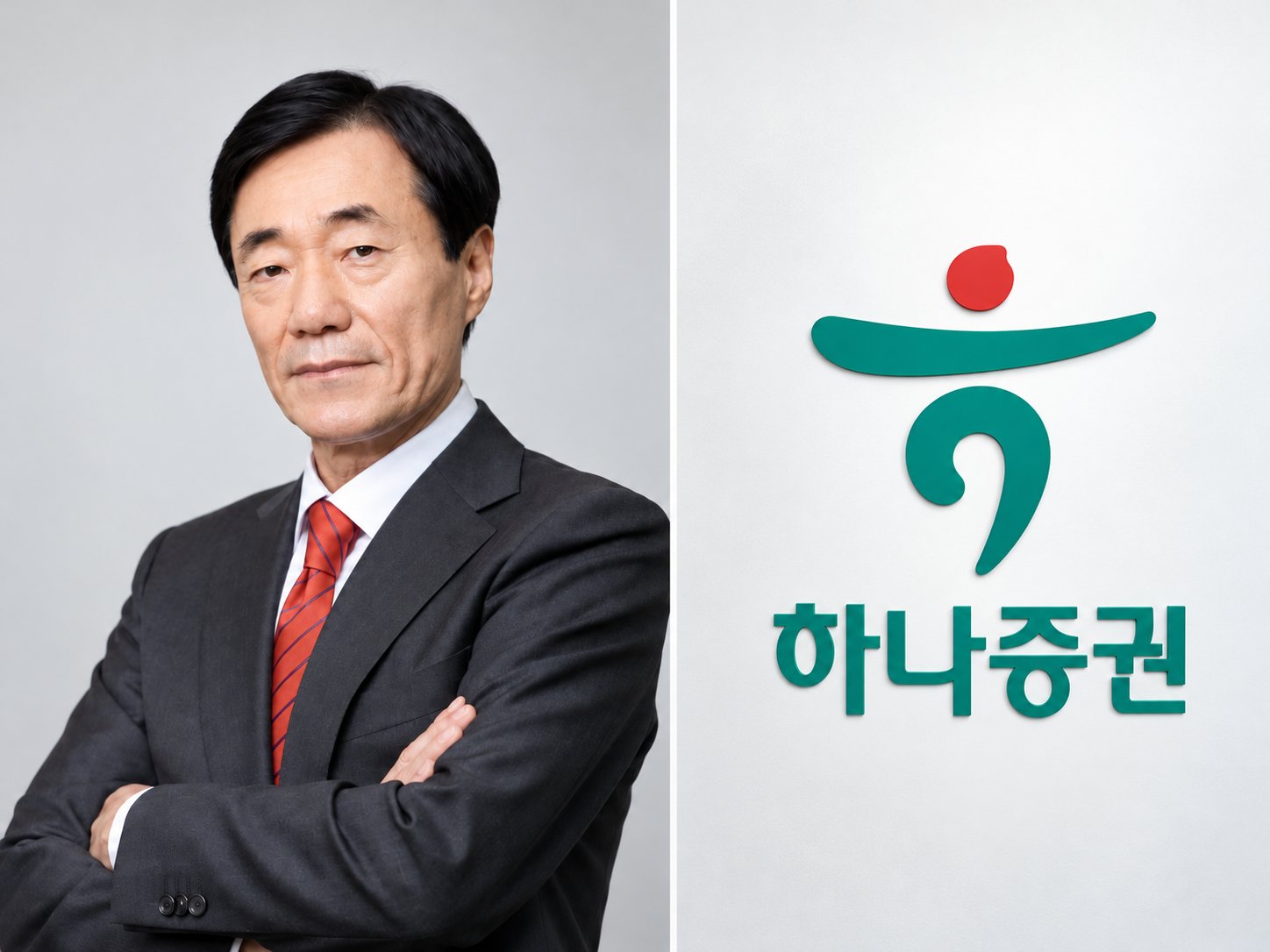 신동국 한양정밀 회장(왼쪽)과 하나증권 로고. 금융감독원이 하나증권의 신 회장에 대한 2342억원 규모 주식담보대출과 관련해 대출 경위와 담보 적정성 등을 점검하고 있는 것으로 알려졌다. (출처=한양정밀·하나증권, 그래픽=뉴스필드)